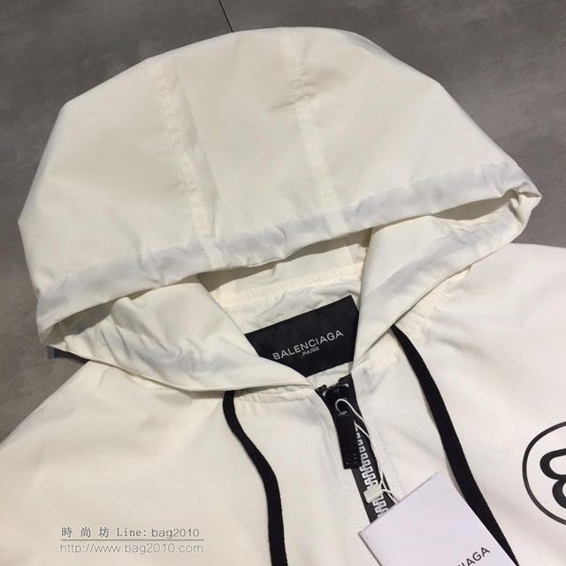 Balenciaga外套 專櫃同步 巴黎世家連帽外套 黑色拉鏈上衣  tzy1684